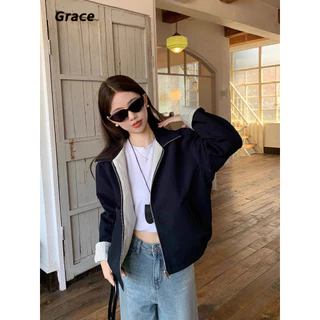 [Grojoy] (จัดส่งจากคลังไทย)โปรโมชั่น ฤดูหนาว🔥เสือคลุมแขนยาวไส่ได้2ด้านรุ่น ...GR3652#