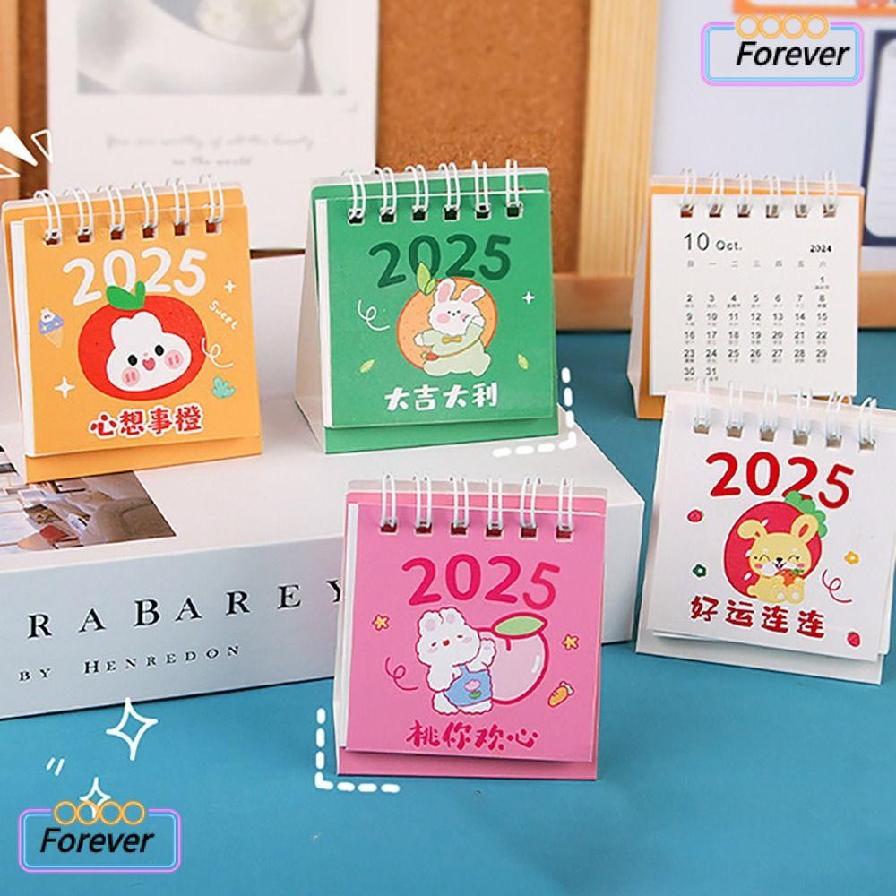 ปฏิทินกระดาษตั้งโต๊ะ ตลอดไป กรกฎาคม 2024- ธันวาคม 2025 รูปแบบกระต่ายที่จะทํา รายการ นักวางแผน กระดาษเขียนได้ขนาดเล็กอเนกประสงค์ วาระปีประจําวันสํานัก