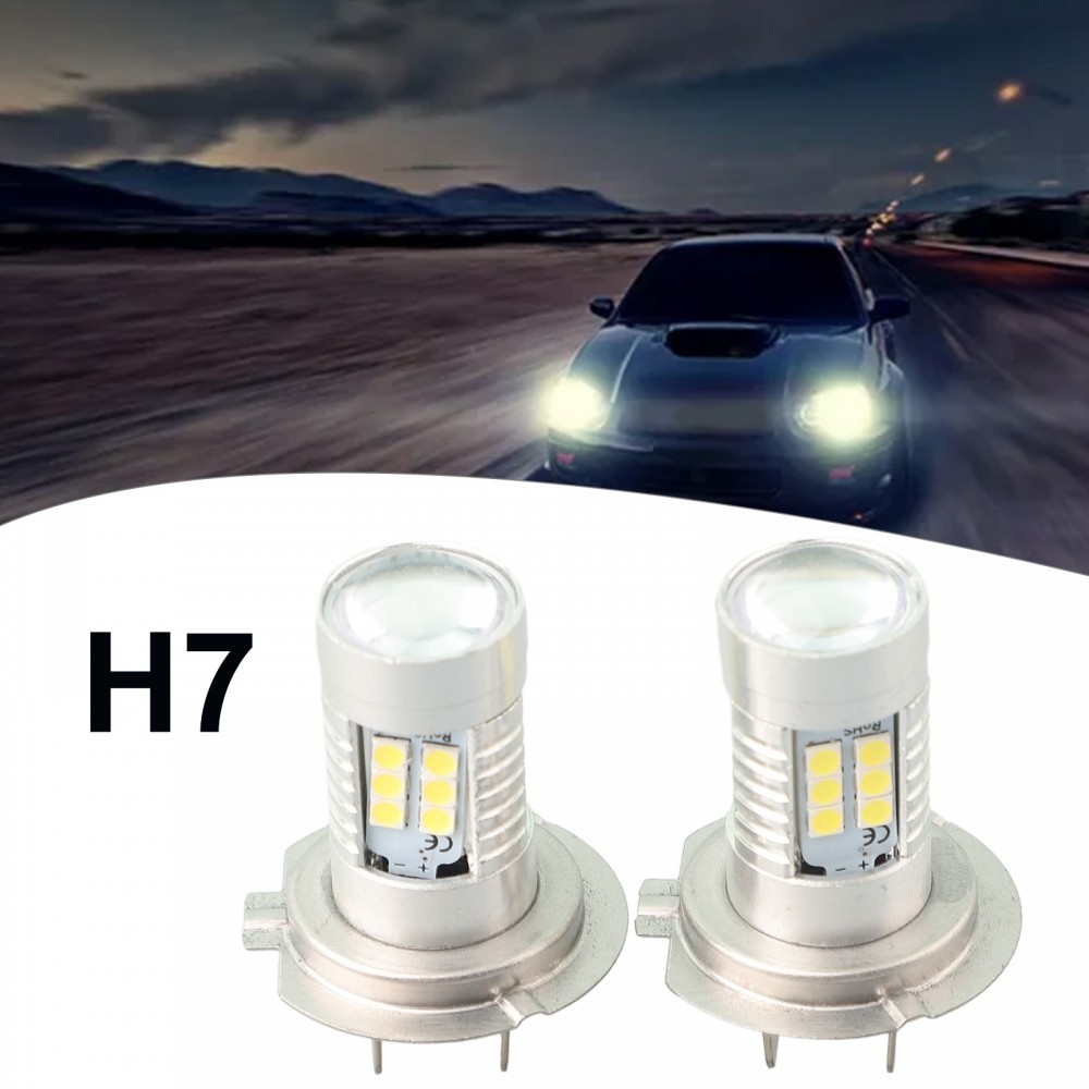 High Quality 2x H7 LED Headlight Bulb Kit for Super Bright 6000K White Light
