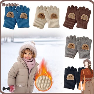 ฟอง เด็กถุงมือเด็กทารก,หนาเย็นหลักฐานฤดูใบไม้ร่วงฤดูหนาวถุงม…