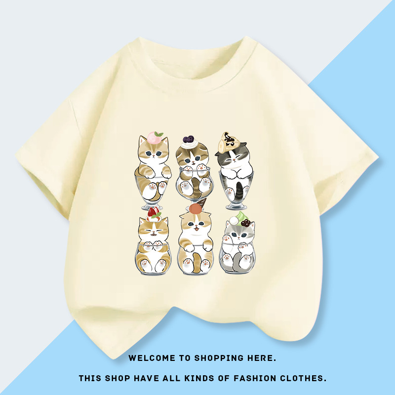 (จัดส่งตลอด 24 ชั่วโมง)KIDS PRINCESS เสื้อสั้นแขนเสื้อ T สำหรับเด็กชายและเด็กหญิงทารกแบบใหม่สำหรับฤดูร้อนของเสื้อผ้าเด็ก