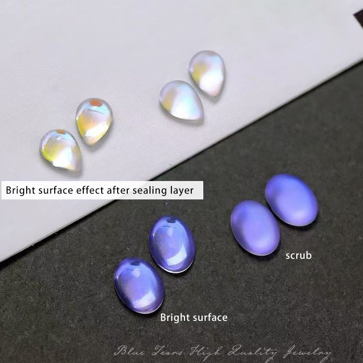 Nail Art Nail Decorative Nail Sticker Blue Tear Zircon Palace Gorgeous KOUDDAN - รูปที่ 5