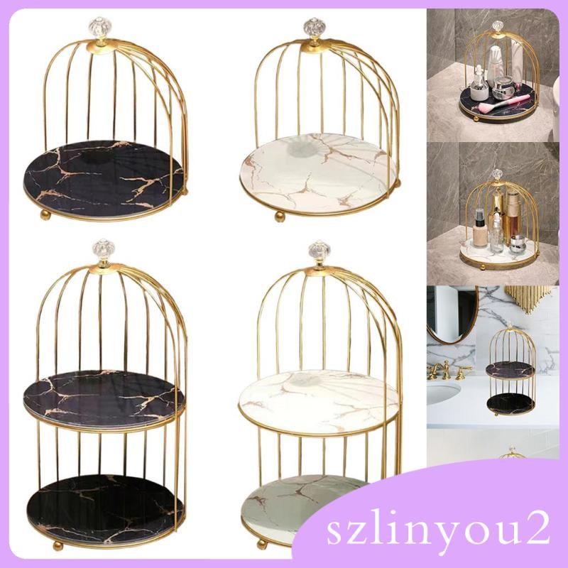 [szlinyou2] ชั้นวางน้ําหอมตั้งโต๊ะ ออแกไนเซอร์ Dresser ชั้นวางขาตั้งแต่งหน้า