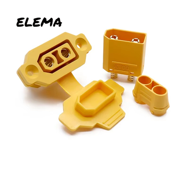 Xt90 XT90E-F แบตเตอรี่เชื่อมต่อ XT90E-F ปลั๊กหญิง XT90 ปลั๊กชาย Gold-plated XT90 Mountable Connector