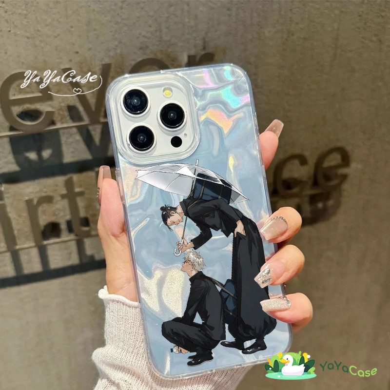 【Jujutsu Kaisen】ขั้นสูงรุ่นคลื่นน้ำสีเคส For iPhone 13 16 11 15 12 14 Pro MAX 8 6 7 6S Plus XR XS MAX Good Friends Style