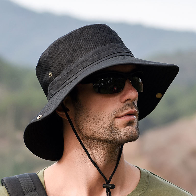 YK31 Men's Hat Panama Bucket Hat Outdoor Sun Protection Hats For Men Fashion Summer Hat Sun visor Fi