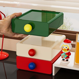 ลิ้นชักพลาสติก ชั้นเก็บของ อเนกประสงค์ ชั้นวางของบนโต๊ะ สไตล…