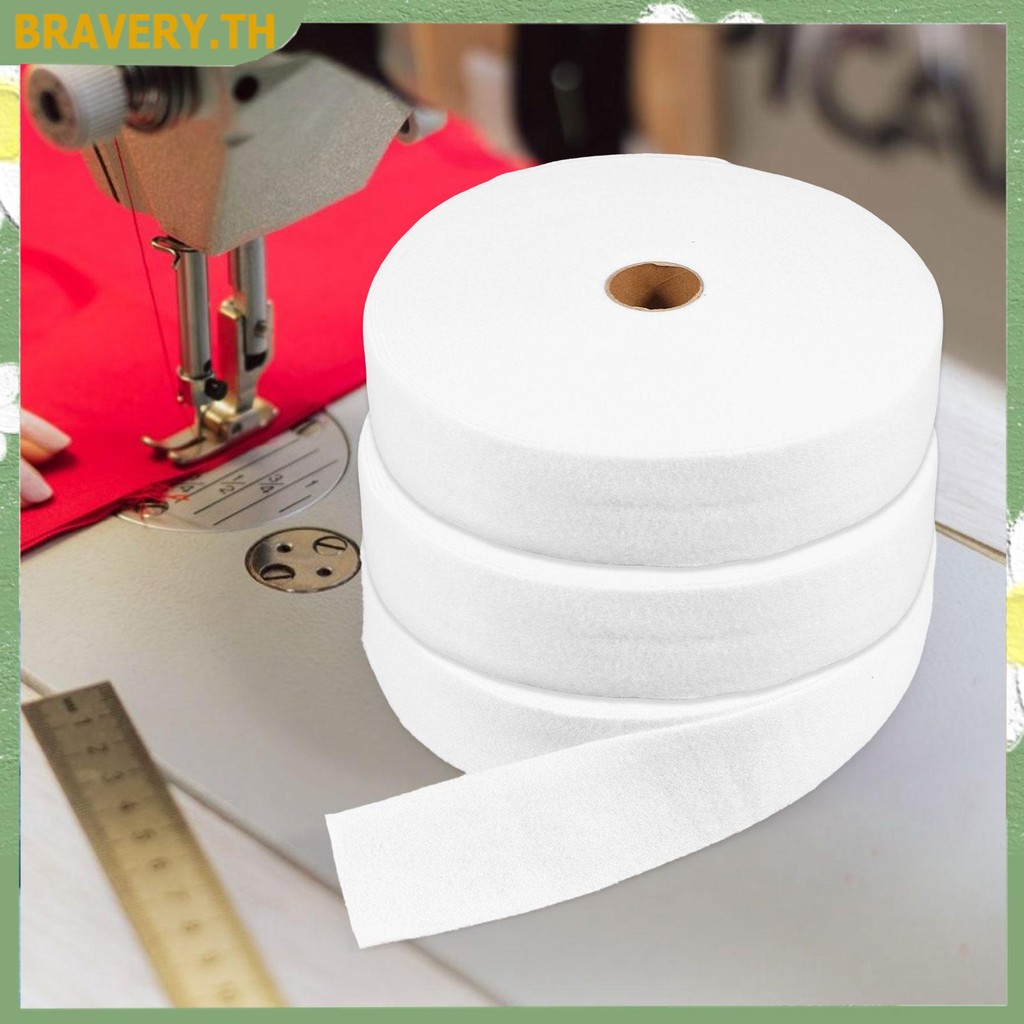 3 ม้วน Jelly Roll Batting Strip โพลีเอสเตอร์ผ้านวม Batting สีขาวม้วนผ้าฝ้าย Batting สําหรับ Jelly Roll พรม