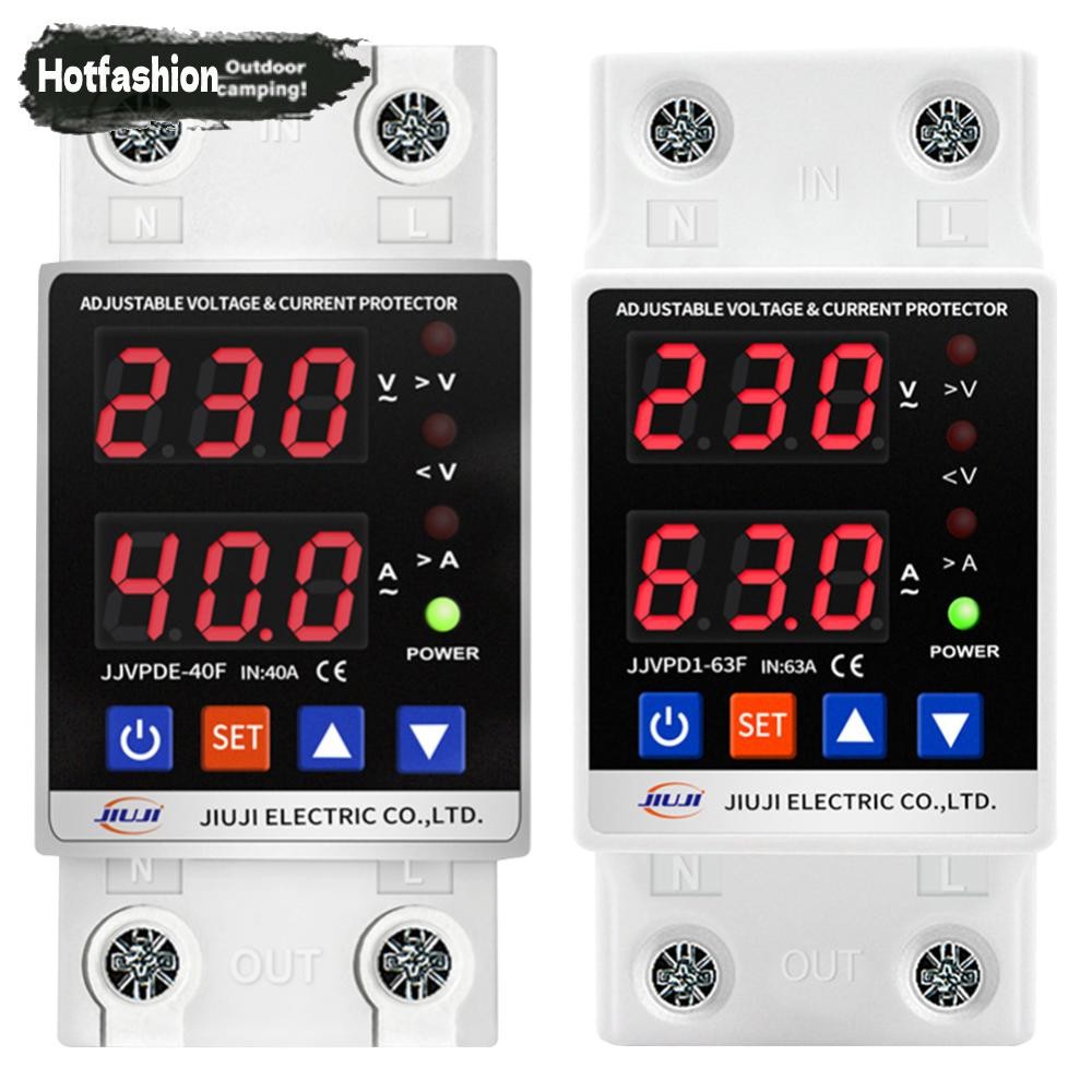 มากกว่าภายใต้ตัวป้องกันแรงดันไฟฟ้า40ก/63ก 220โวลต์จอแสดงผลคู่ปรับป้องกัน