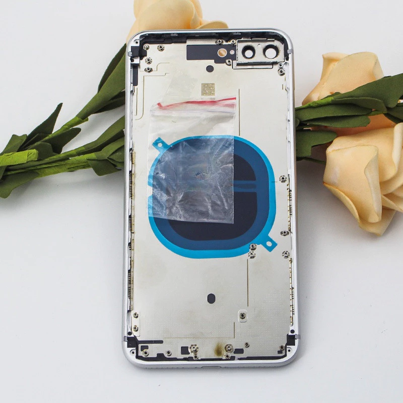 ใหม่ เคสแบตเตอรี่ ด้านหลัง กรอบกลาง และถาดซิม ไม่มีสายแพ สําหรับ iphone 8 8 Plus thumbnail 6
