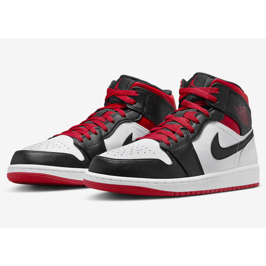 Nike Air Jordan 1 Mid Gym Red Black Toe DQ8426-106 บุรุษใหม่