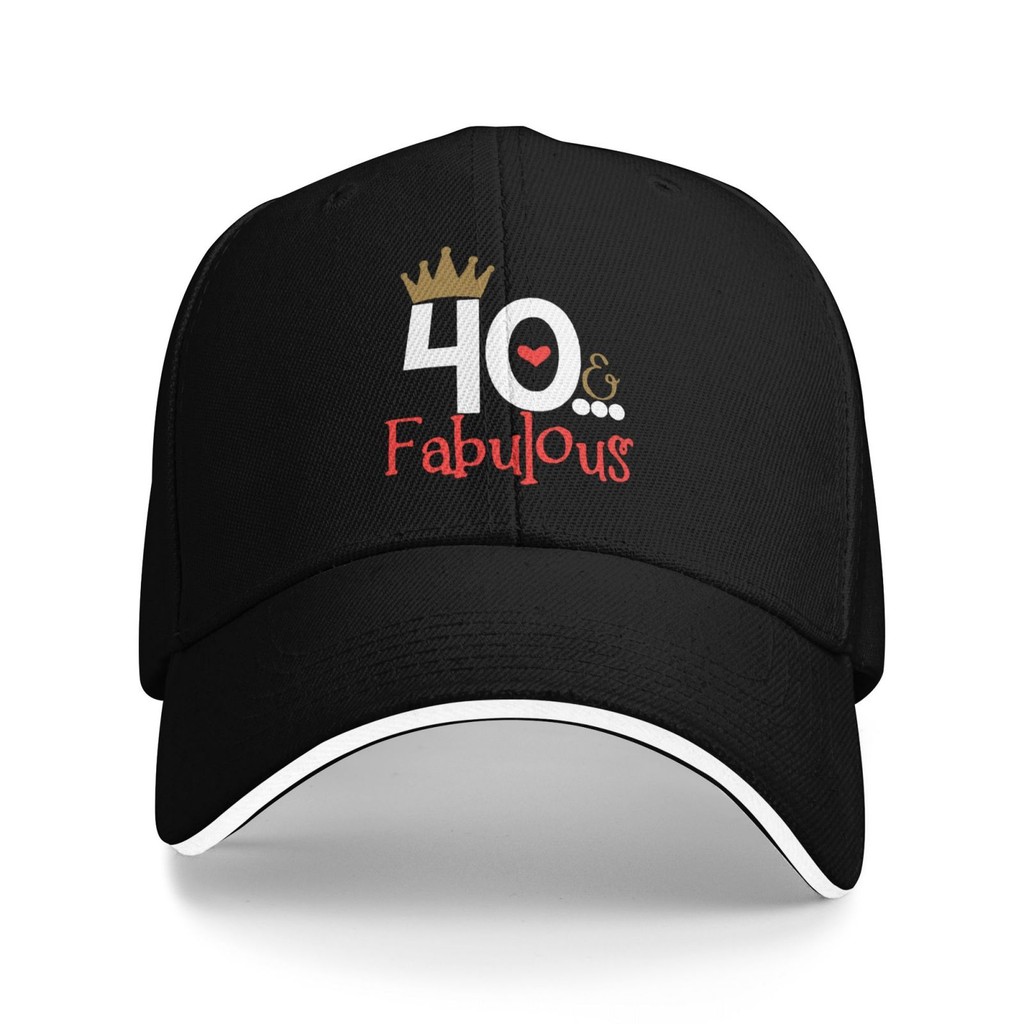 Novelty Graphics Cotton Baseball Cap 40 Fabulous 40Th Birthday
