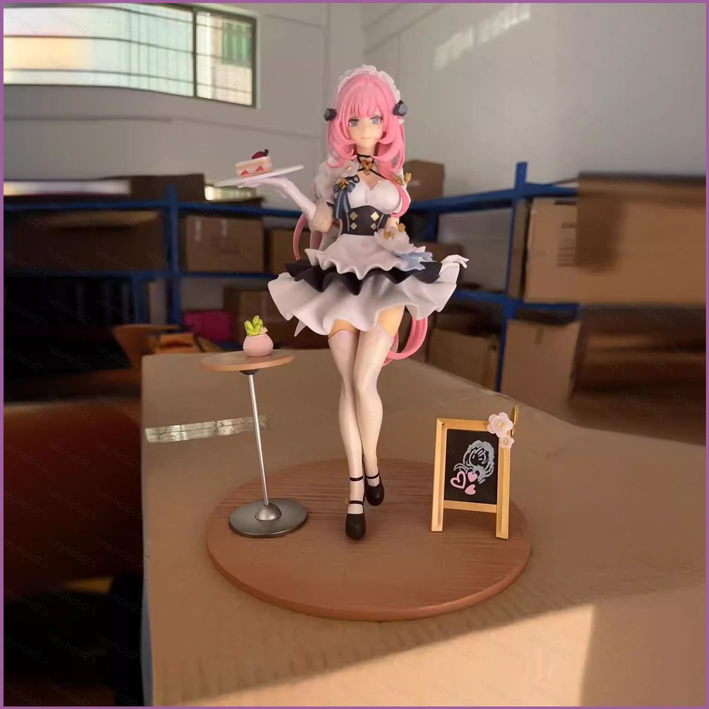 Yb Honkai Impact 3 Action Figure Elysia ชุดแม่บ้าน Miss Pink Sweetheart ตุ๊กตาของเล่นเครื่องประดับขอ