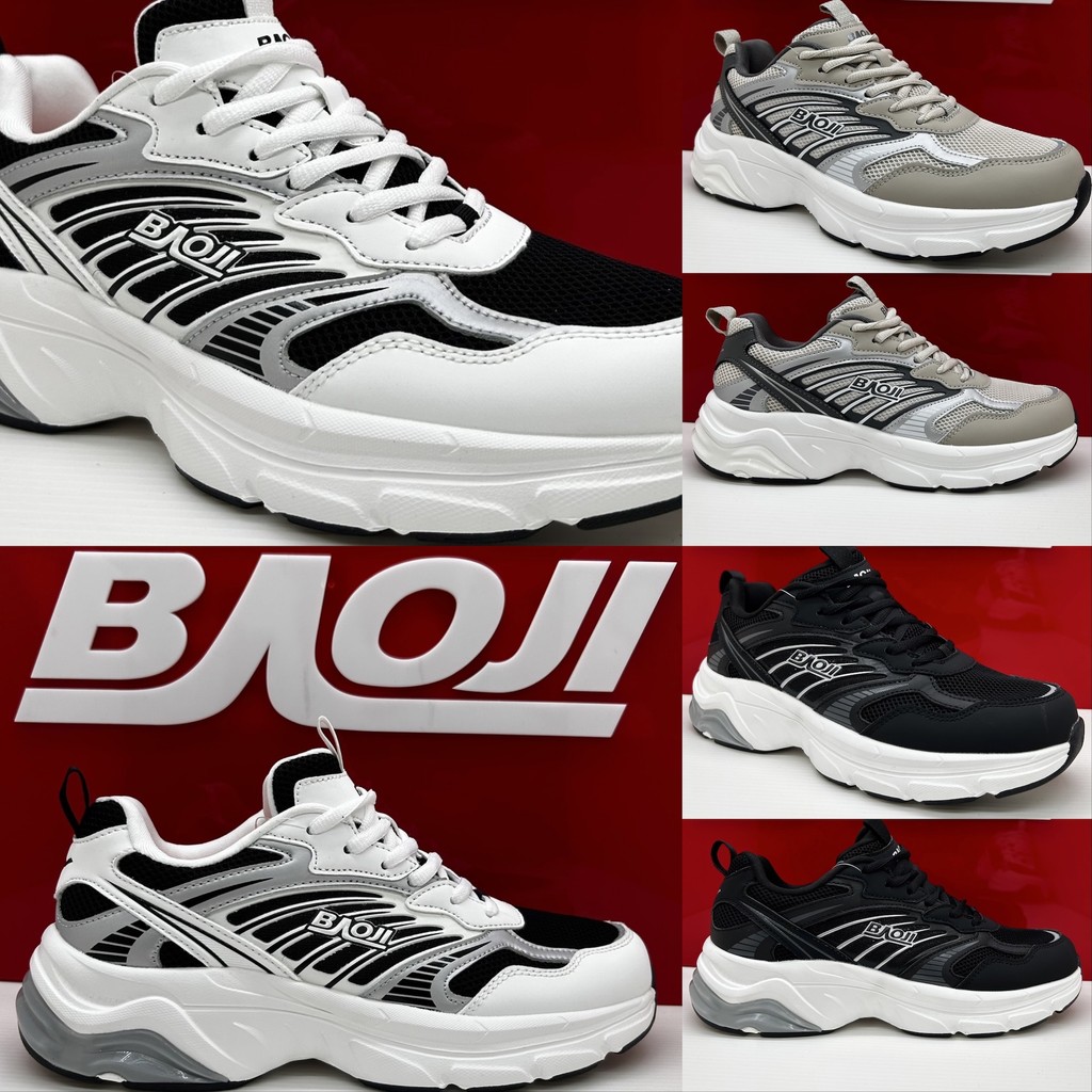 [New 11/2024][รองเท้าวิ่ง] BAOJI บาโอจิ รองเท้าผ้าใบผู้ชาย bjm897