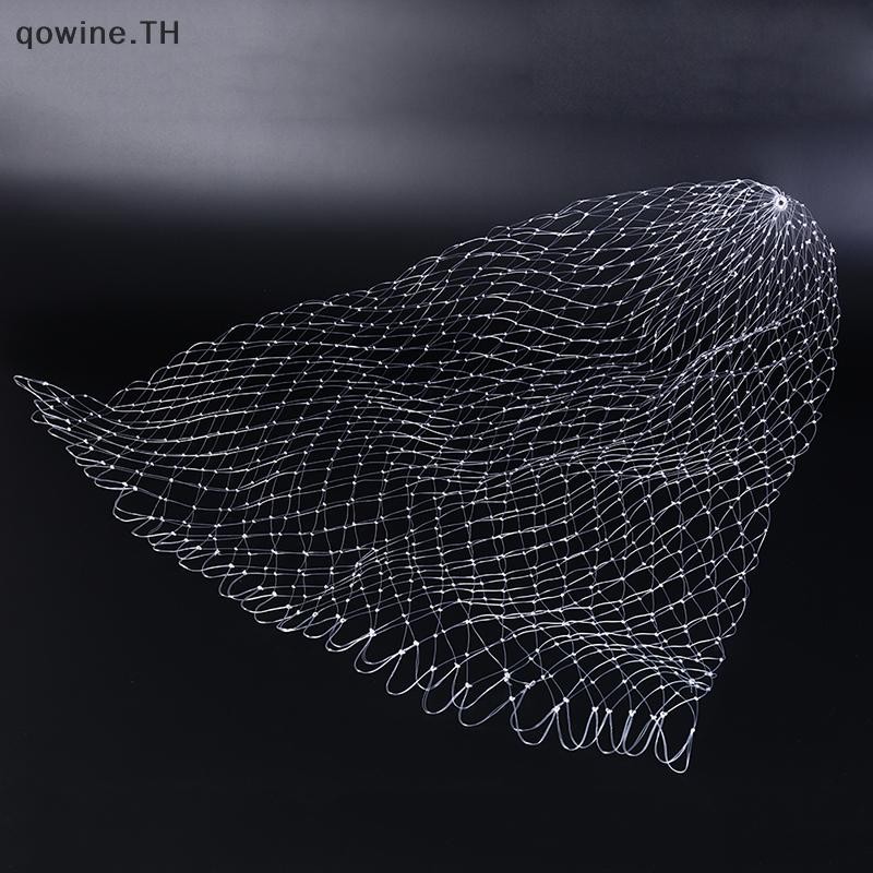 [qowine] เครื่องมือตกปลา ปลาเส้น ตาข่ายรู ความลึก พับ Landing Dip Net 3 ขนาด TH