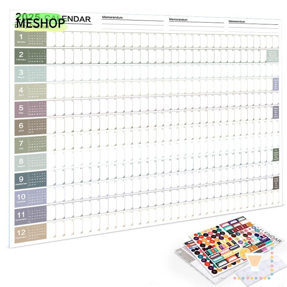 Me ปฏิทินแขวนผนัง, To Do List Schedule 2025 Calendar Planner Sheet, Agenda Organizer Memo Pad ประจํา
