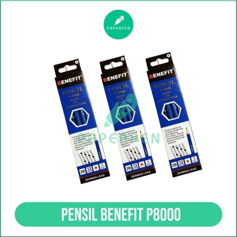 (PST.ATK) (แพ็ค) Benefit Best Pencil P8000