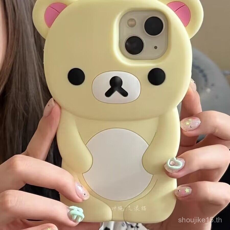 เคสโทรศัพท์ซิลิโคนลายการ์ตูนน่ารัก เหมาะสำหรับ iPhone 14 Pro Max, 13, 12, 11 ป้องกันเต็มรูปแบบ กันกระแทก เคสนิ่ม เป็นที่นิยมในหมู่เน็ตไอดอลหญิง