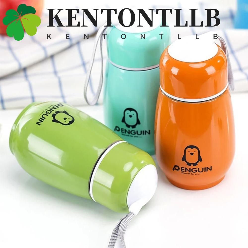 Kentontllb Mini Penguin Thermos Cup, กระติกน้ําเก็บความร้อนแบบพกพาสแตนเลส, ฉนวนกันความร้อนน่ารัก 300ml Thermos Gift