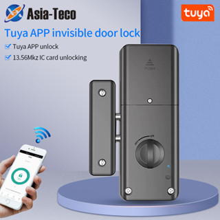 Tuya APP รีโมทคอนโทรล IC การ์ดล็อคที่มองไม่เห็นมอเตอร์อัตโนม…