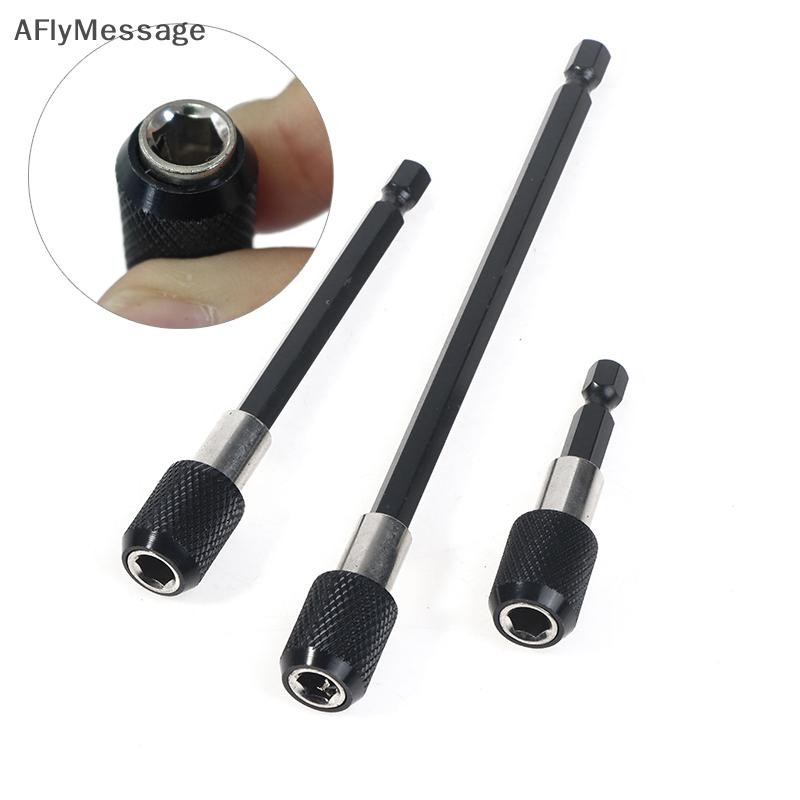 Afl 1/3PCS Magnetic Bit Holder Extension 60 มม.100 มม.150 มม.1/4 นิ้ว Hex Shank Quick Release ไขควง Bit Holder Extension Bar TH