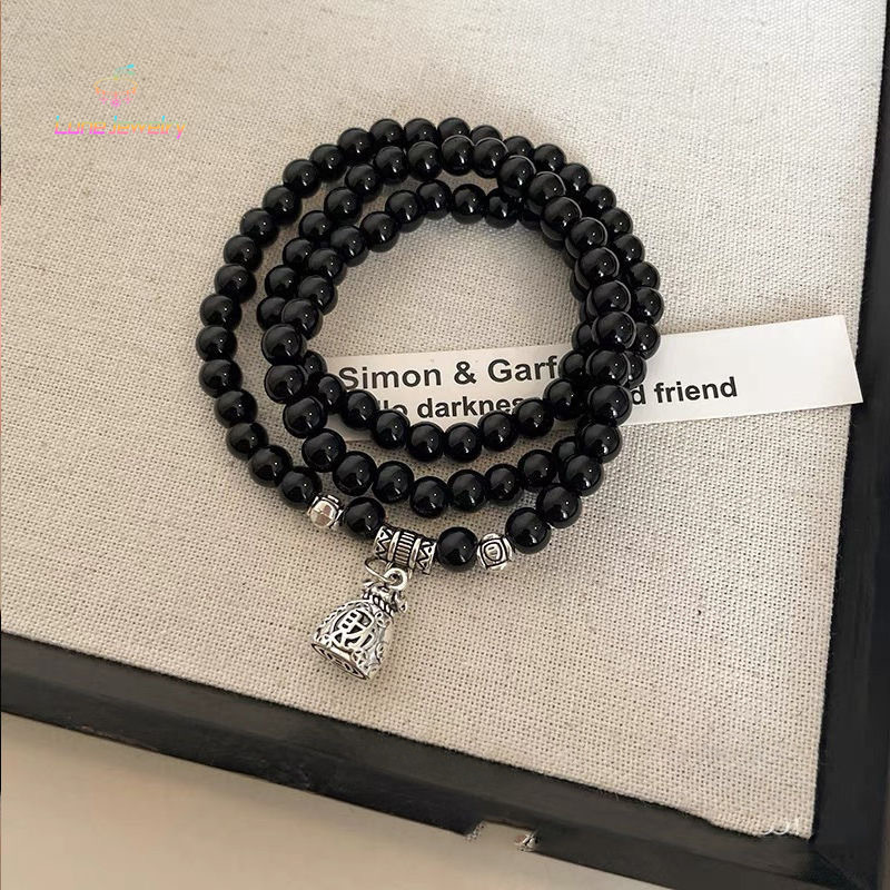 COD💖สร้อยข้อมือลูกปัดสไตล์จีน,สร้อยข้อมือวินเทจสตรี,สร้อยข้อมือมัลติฟังก์ชั่น-Lune