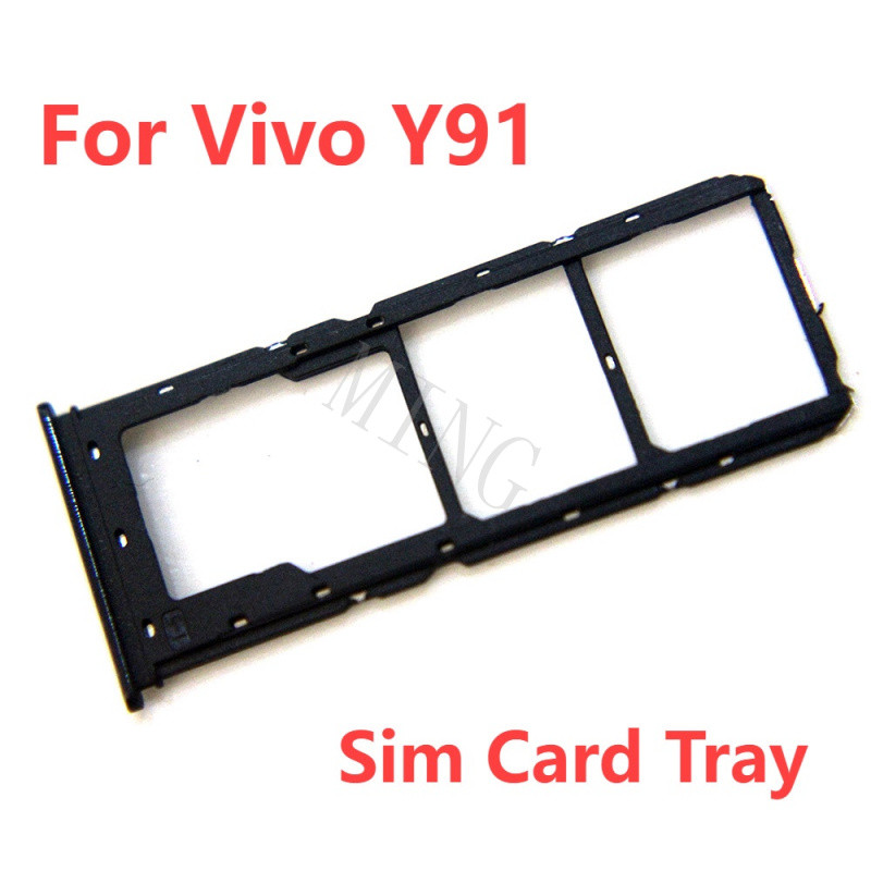 BIIR & สําหรับ Vivo Y91 Y91i Y91c Y93 Y93s Y93st Y95 MT6762 ซิมการ์ดถาด Micro SD Card Holder Slot อะ