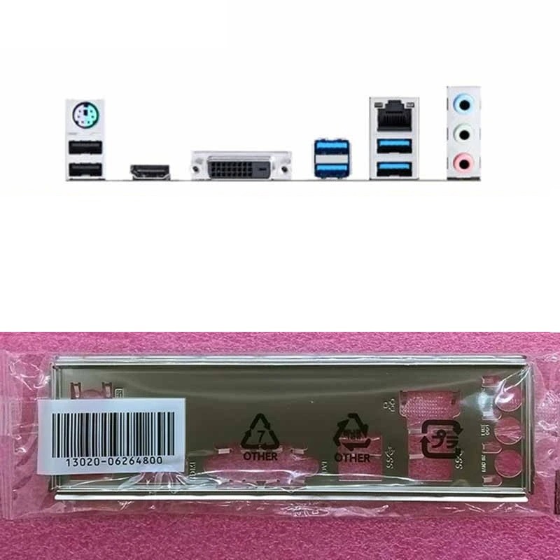 IO I/O Shield แผ่นด้านหลัง Blende Bezel สําหรับ ASUS PRIME H410MK R2.0 PRIME B460M-A R2.0 เมนบอร์ด B