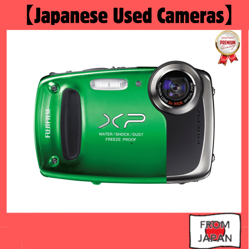 【Used】FUJIFILM กล้องดิจิตอล FinePix XP50 ซูมออปติคัล 5 เท่า สีเขียว F FX-XP50GR