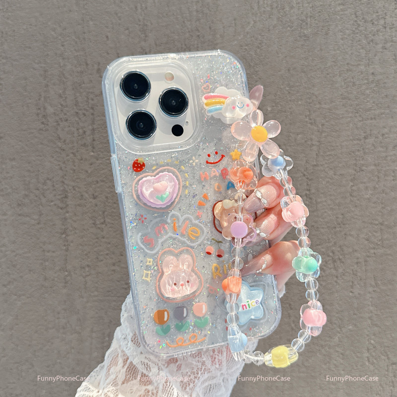 เข้ากันได้กับ ไอโฟน 11 ไอโฟน 13 ไอโฟน 15 Pro ไอโฟน 16 Pro Max เคสโทรศัพท์กลิตเตอร์ใส SF0187 - รูปที่ 2