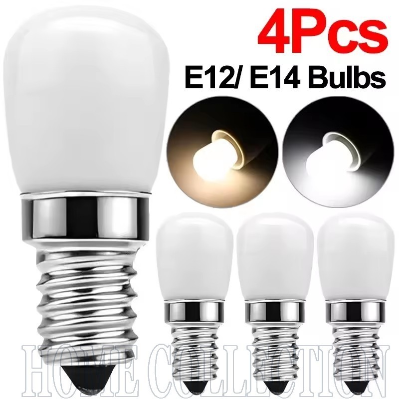 E14 หลอดไฟ LED ซ็อกเก็ต 0.8W 220V | 360° ลําแสงมุมไฟแนวตั้ง,ที่อยู่อาศัยพลาสติกสําหรับตู้เย็น/ตู้แสดง,ความสว่าง100อืมด้วยอุณหภูมิสีคู่
