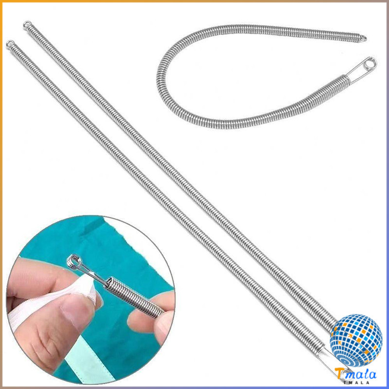 Tmala สปริงเข็มร้อยยางยืด เข็มร้อย  คลิปตะขอกลึงเชือก ดึงยางขอบกางเกง Rope Threading Tool