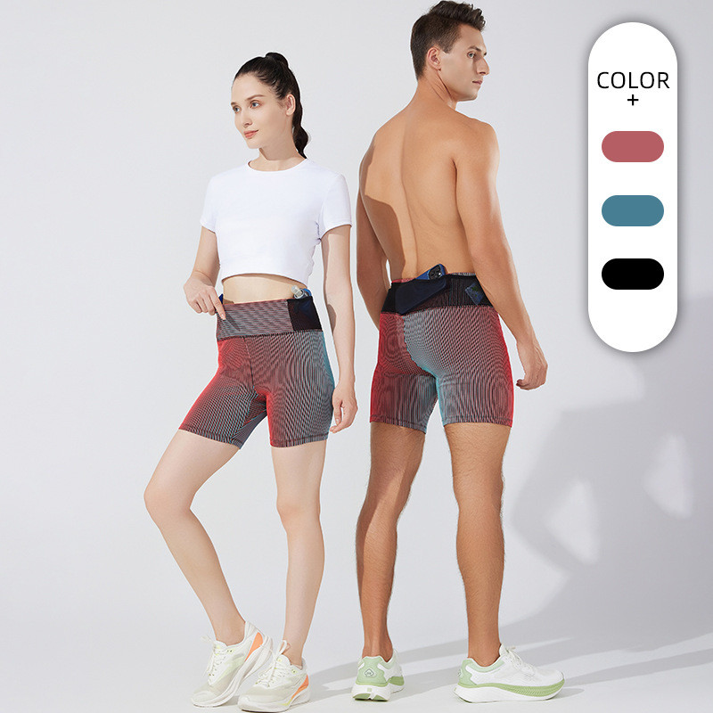 2025 New Shorts Sports Fitness Double Layer Men and Women Marathon Running Compression Pants 4TY9