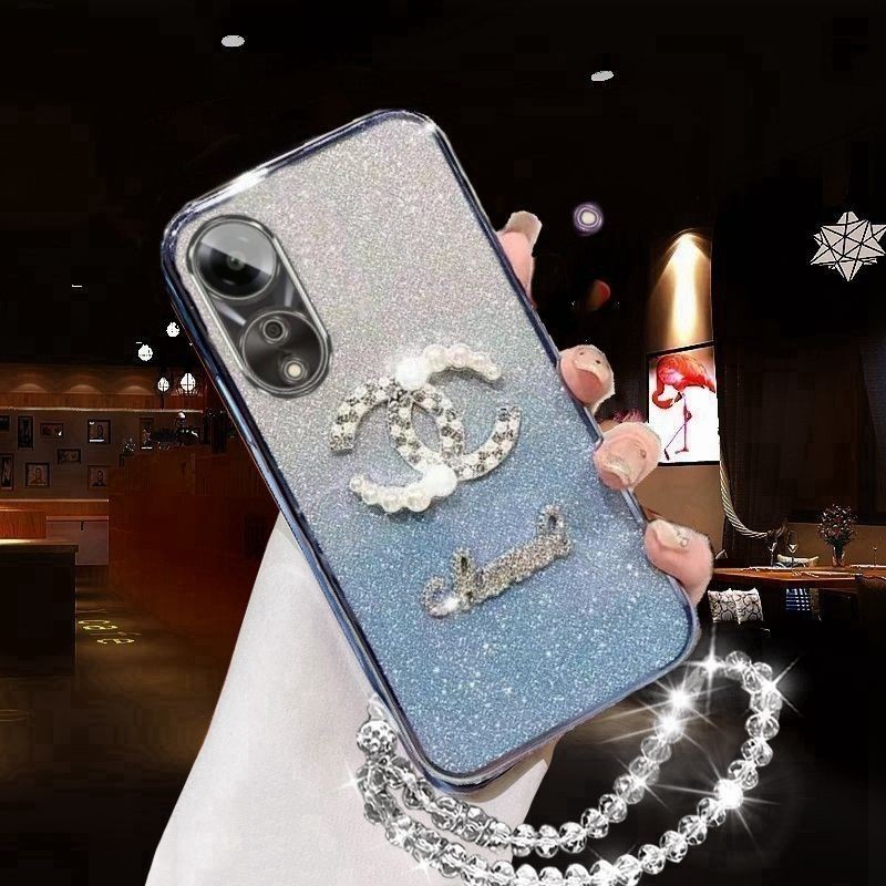Oppoa1 Vitality รุ่นเคสโทรศัพท์ PHJ110 Influencer Pearl Chanel สไตล์ Glitter Soft Case 5G รวมทุกอย่า
