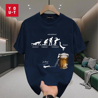 Y-T ลดราคา⚡เสื้อยืดชาย เสื้อผู้ชาย ไม่ต้องรีดผ้า ผ้าเนื้อนุ่…