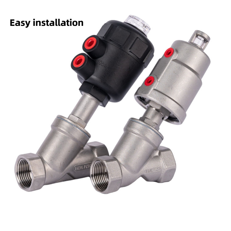 316/304 สแตนเลสนิวเมติกมุมวาล์วที่นั่ง ย-ประเภทหัวใหญ่หัวเหล็กลวดหัวเข็มขัดการเชื่อมต่ออุณหภูมิสูงไอน้ํามุมวาล์ว พีนูมะ - รูปที่ 2