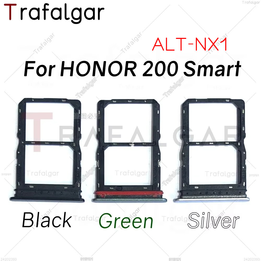 ถาดซิมการ์ดสําหรับ HONOR 200 Smart 5G ALT-NX1 SIM Slot Holder Socket Adapter Replacement