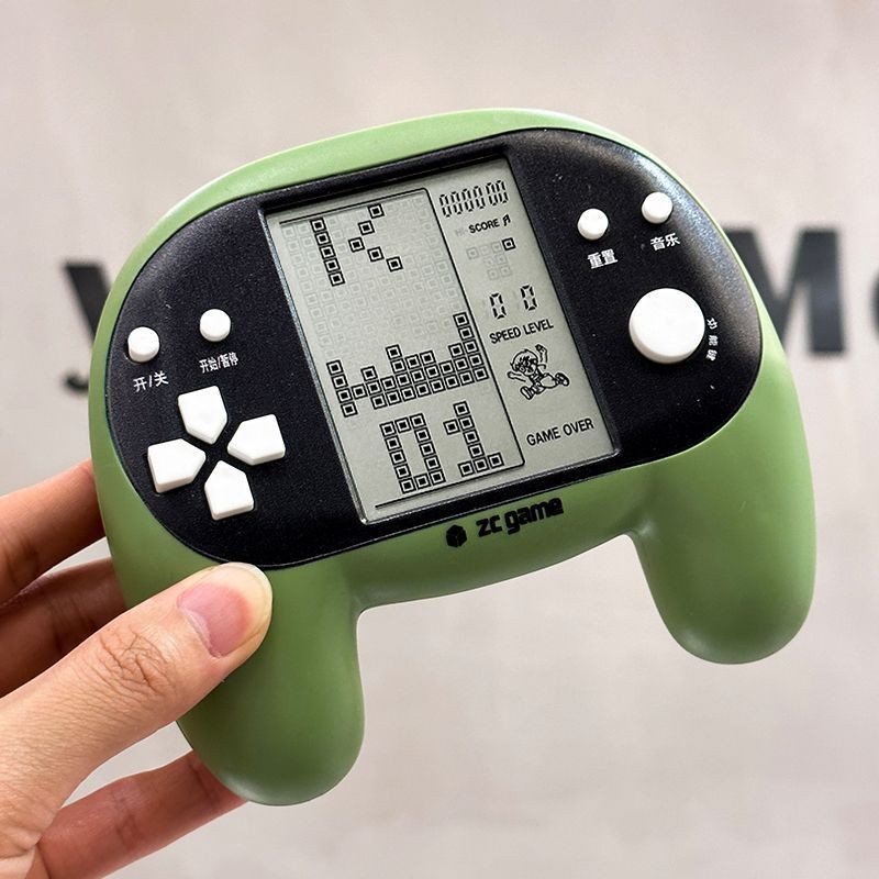 คอนโซลเกม Tetris แบบพกพา หน้าจอขนาดใหญ่ 4.1 นิ้ว ชาร์จได้ เครื่องเล่นเกมพกพาสำหรับเด็กและนักเรียน Te