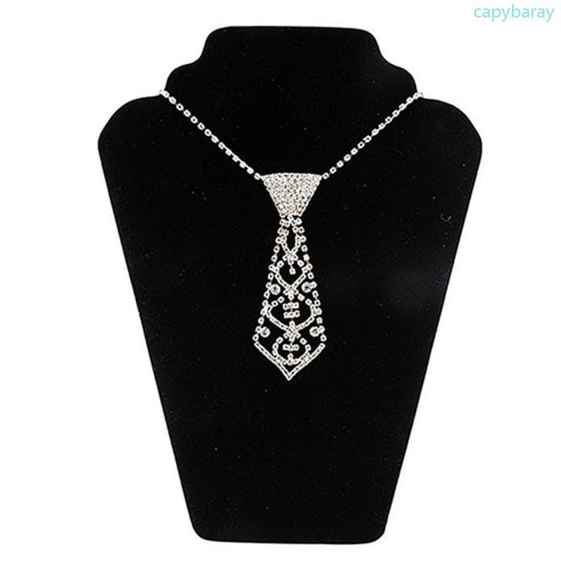 CPY ผู้หญิง Glitter สําหรับ Rhinestone เนคไทปรับเครื่องประดับสร้อยคอ