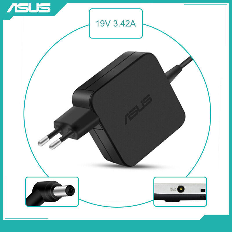 Asus อะแดปเตอร์ 19V 3.42A 65W 5.5*2.5 มม.แหล่งจ่ายไฟ AC สําหรับ A555L S550 X550L K455l F555 แล็ปท็อป
