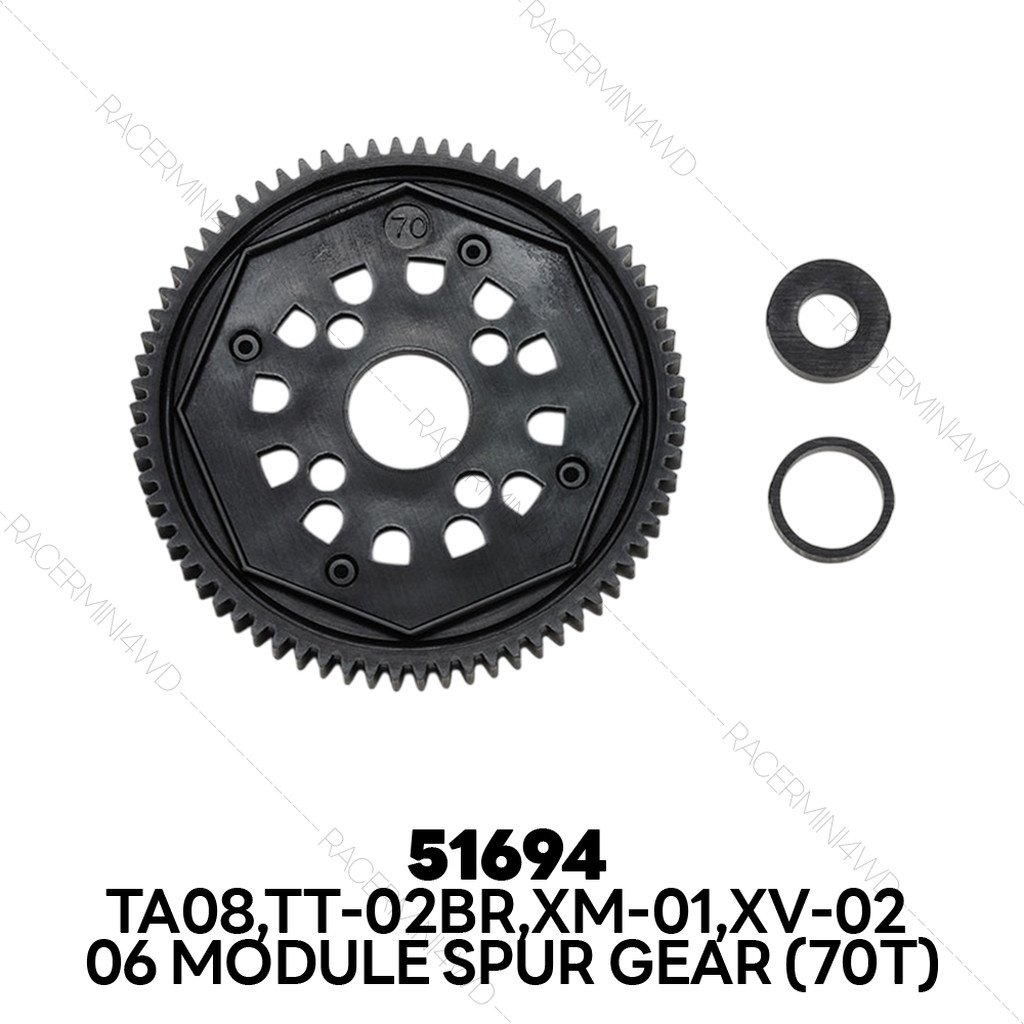 TAMIYA 51694 TA08/TT-02BR/XM-01/XV-02 06 Module Spur Gear (70T)