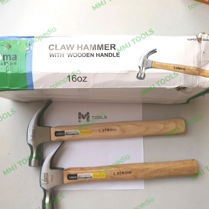 LAFUMA ค้อนแพะด้ามไม้ 16oz - LAFUMA 16oz ค้อนถอนเล็บ