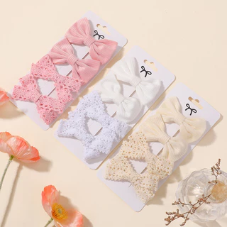 4 ชิ้น/เซ็ตลูกไม้ Bows กิ๊บติดผมสําหรับสาวน่ารัก Handmade Corduroy Hairpin Barrettes ใหม่ Headwear เด็กอุปกรณ์เสริมผมของขวัญ