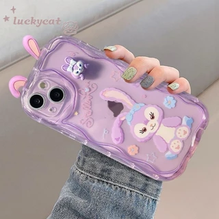 เคสโทรศัพท์มือถือแบบนิ่ม ใส ลายการ์ตูนหมีน่ารัก 3D DIY สําหรับ iPhone 15 14 13 12 11 Pro Max X Xr Xs Max 7 8 Plus SE2020