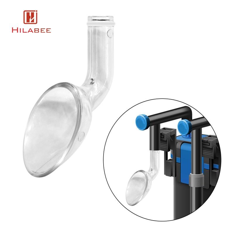 [hilabee] Aquarium Lily Pipe Outlets Clear Lily Pipe Outflow Connector กรองใช้งานง่าย