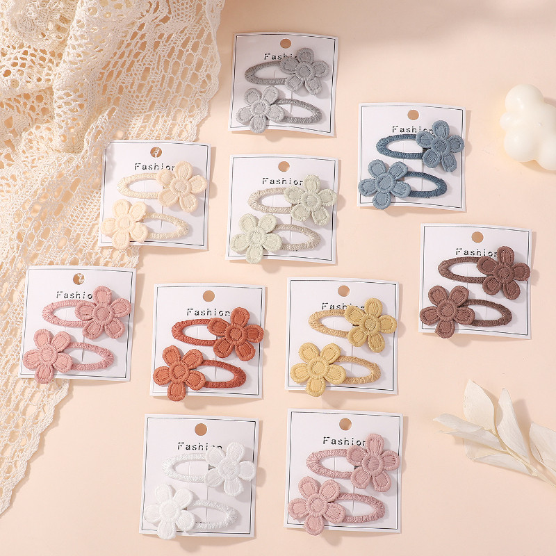 2 ชิ้น/เซ็ตน่ารัก Daisy ดอกไม้คลิปผมสําหรับเด็กทารกน่ารัก Bang ด้านข้างคลิป Hairpins เจ้าหญิง Barrette เด็กอุปกรณ์เสริมผม