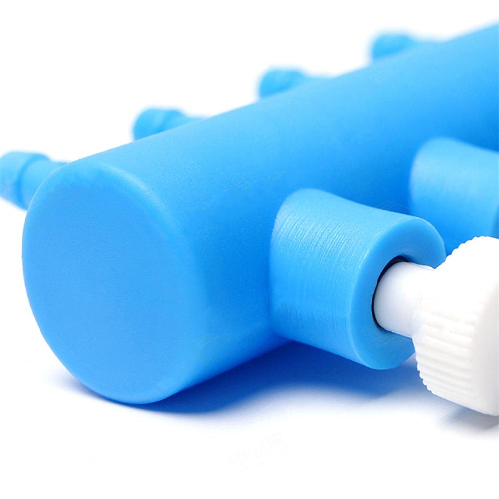 HUAIHAO Aquarium Air ปั๊มท่อ Splitter ปรับวาล์วถังปลาออกซิเจนปั๊มหลอด Splitter จําหน่าย Shunt H4O4 - รูปที่ 4