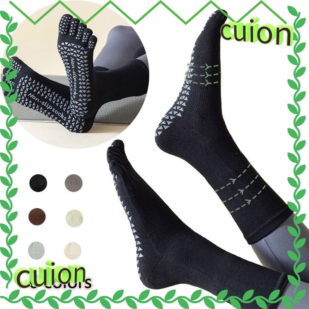 CUION1413 ถุงเท้าแยกนิ้วเท้า Pilates Grip Low-ข้อเท้า