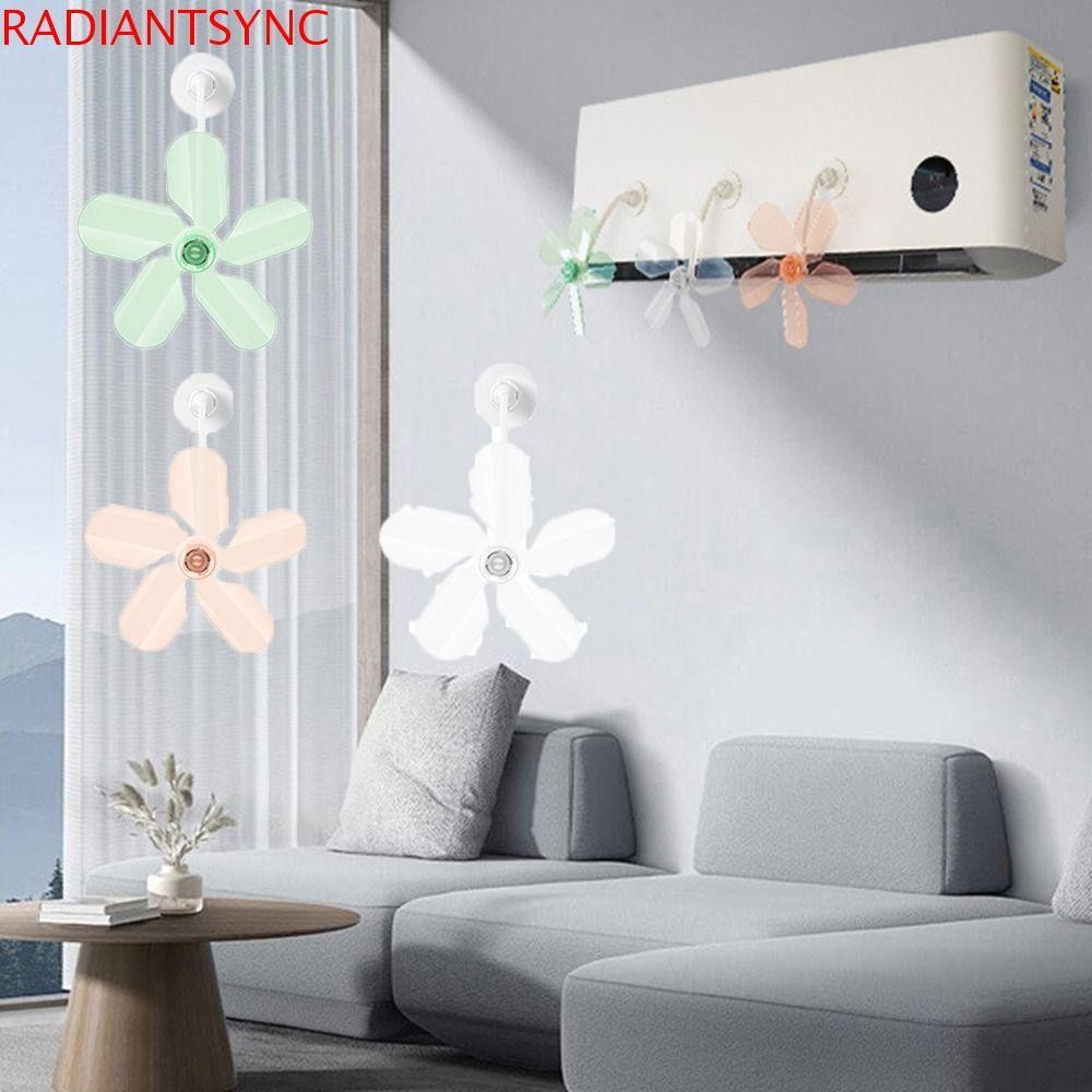 RADIANTSYNC 3 ชิ้น Conditioning Guide พัดลม, Windmill Shaped ติดผนังเครื่องปรับอากาศกระจก,ปรับพลาสติก Anti Direct Blowing Air Conditioner Vent Cover สําหรับ Home