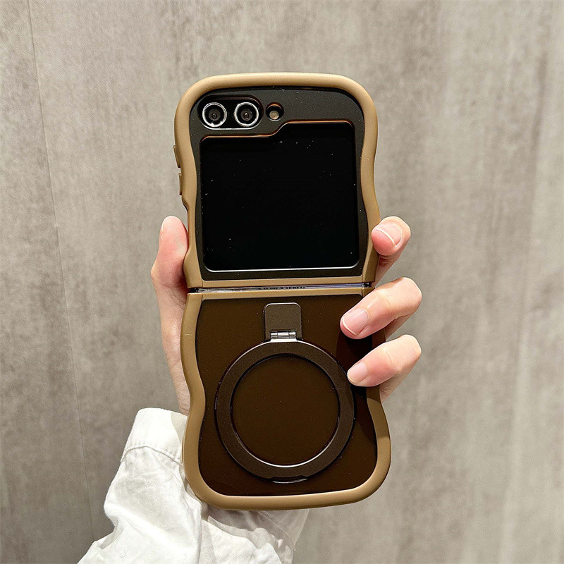 แหวนแม่เหล็กขาตั้ง Wave กรอบ Matte สําหรับ Samsung Galaxy รูปที่ 7